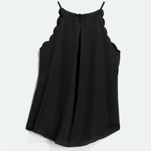 Fortune & Ivy Valdez Elegant Black Sleeveless Top size medium